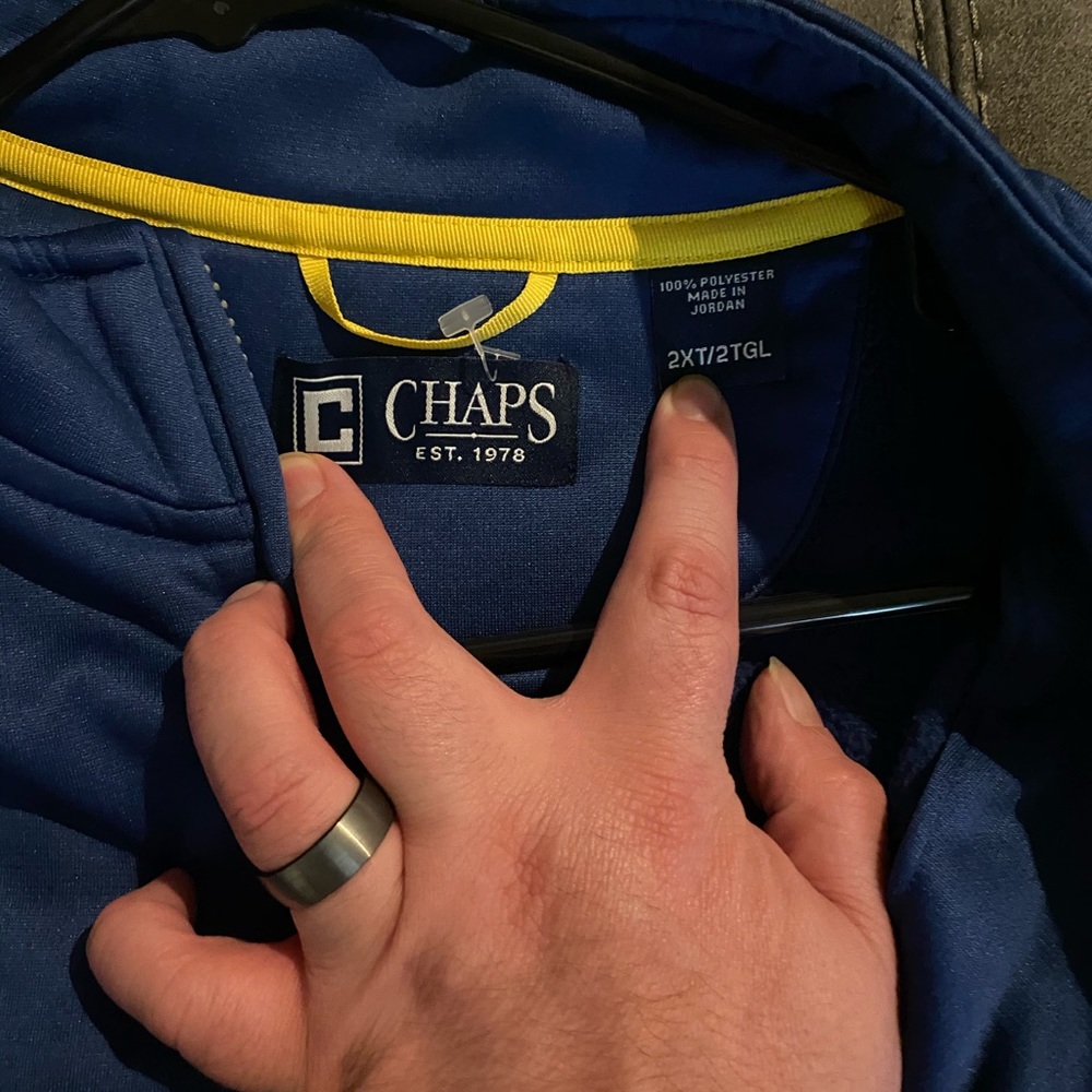 Chaps Blue 2XT jacket/pullover - Picture 2 of 3